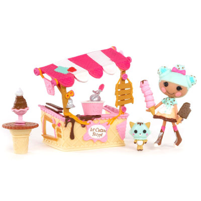 Игровой набор &#039;Магазин мороженого&#039; (Scoops Serves Ice Cream), с мини-куклой 7 см, Lalaloopsy Minis [536567] Игровой набор 'Магазин мороженого' (Scoops Serves Ice Cream), с мини-куклой 7 см, Lalaloopsy Minis [536567]