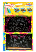 Набор для детского творчества 'Гравюра для малышей - собака и корова', Пирамида Открытий [13939-09]