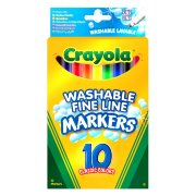 Набор тонких смываемых фломастеров, 10 цветов, Crayola [58-7866]