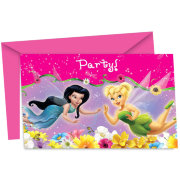 Приглашение на вечеринку 'Феечки Диснея - Долина фей' (Disney Fairies), с конвертами, 6шт, Procos [1018]