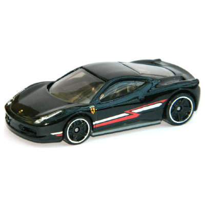 Коллекционная модель автомобиля Ferrari 458 Italia - HW City 2014, черная, Hot Wheels, Mattel [BFC55] Коллекционная модель автомобиля Ferrari 458 Italia - HW City 2014, черная, Hot Wheels, Mattel [BFC55]