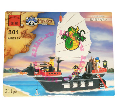 Конструктор &#039;Капитан Барбара&#039; из серии &#039;Pirates (Пираты)&#039;, Brick [301] Конструктор 'Капитан Барбара' из серии 'Pirates (Пираты)', Brick [301]