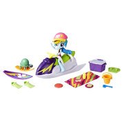 Игровой набор 'Спортивный пляж' с мини-куклой Rainbow Dash, 12см, шарнирная, My Little Pony Equestria Girls Minis (Девушки Эквестрии), Hasbro [E1085]
