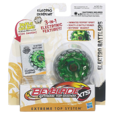 Волчок Electro Serpent и пусковое устройство, со светом и звуком, BeyBlade Metal Fusion, Hasbro [31838] Волчок Electro Serpent и пусковое устройство, со светом и звуком, BeyBlade Metal Fusion, Hasbro [31838]