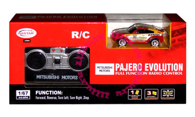 Радиоуправляемый автомобиль Mitsubishi Pajero Evolution, масштаб 1:67, Rastar [24000-1] Радиоуправляемый автомобиль Mitsubishi Pajero Evolution, масштаб 1:67, Rastar [24000-1]
