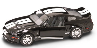 Модель автомобиля Shelby GT500 2007, 1:24, черная, Yat Ming [24208BK] Модель автомобиля Shelby GT500 2007, 1:24, черная, Yat Ming [24208BK]