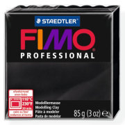 Полимерная глина FIMO Professional, черная, 85г, FIMO [8004-9]