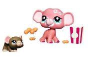 Коллекционные зверюшки 2011 - розовый Слон и Мышка, Littlest Pet Shop Collector Pets [94452]