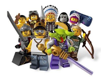 Минифигурки 'из мешка' - комплект из 16 штук, серия 3, Lego Minifigures [8803set] Минифигурки 'из мешка' - комплект из 16 штук, серия 3, Lego Minifigures [8803set]
