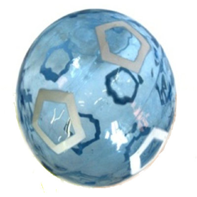 Мяч &#039;Футбол&#039;, голубой, 12 см, Hyper Charged SkyBall, Maui Toys [37225b] Мяч 'Футбол', голубой, 12 см, Hyper Charged SkyBall, Maui Toys [37225b]