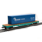 Вагон-платформа с контейнером 'Conrail', масштаб HO, Mehano [T115-54606]