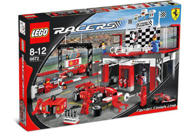 Конструктор &quot;Финишная прямая Феррари&quot;, серия Lego Racers [8672] Конструктор "Финишная прямая Феррари", серия Lego Racers [8672]