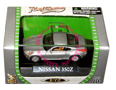 Модель автомобиля Nissan 350Z 1:72, серебристая, в пластмассовой коробке, Yat Ming [73000-36] Модель автомобиля Nissan 350Z 1:72, серебристая, в пластмассовой коробке, Yat Ming [73000-36]