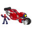 Игровой набор 'Трюковый мотоцикл Человека-Паука' (Web Wheelin' Bike & Spider-Man) 6см, Super Hero Adventures, Playskool Heroes, Hasbro [A5658] - A5658.jpg