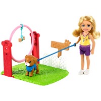 Игровой набор с куклой Челси 'Тренер собак', из серии 'Я могу стать', Barbie, Mattel [GTN62]
