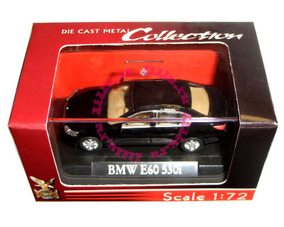 Модель автомобиля BMW E60 530i 1:72, черная, в пластмассовой коробке, Yat Ming [73000-17] Модель автомобиля BMW E60 530i 1:72, черная, в пластмассовой коробке, Yat Ming [73000-17]