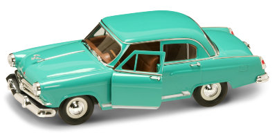 Модель автомобиля GAZ Volga (M-21) 1957, 1:24, зеленая, Yat Ming [24210G] Модель автомобиля GAZ Volga (M-21) 1957, 1:24, зеленая, Yat Ming [24210G]