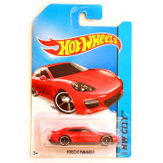 Коллекционная модель автомобиля Porsche Panamera - HW City 2014, красная, Hot Wheels, Mattel [BFF93]