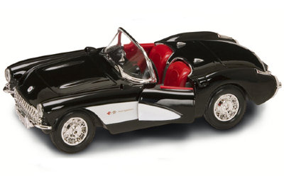 Модель автомобиля Chevrolet Corvette 1957, 1:24, черная, Yat Ming [24201BK] Модель автомобиля Chevrolet Corvette 1957, 1:24, черная, Yat Ming [24201BK]