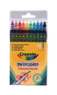 Карандаши восковые, выкручивающиеся, 10 цветов, Crayola [3634] Карандаши восковые, выкручивающиеся, 10 цветов, ультра-яркие, Crayola [3634]