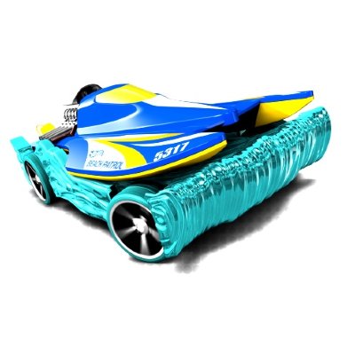 Коллекционная модель автомобиля Mad Splash - HW Imagination 2013, желто-голубая, Mattel [X1719] Коллекционная модель автомобиля Mad Splash - HW Imagination 2013, желто-голубая, Mattel [X1719]