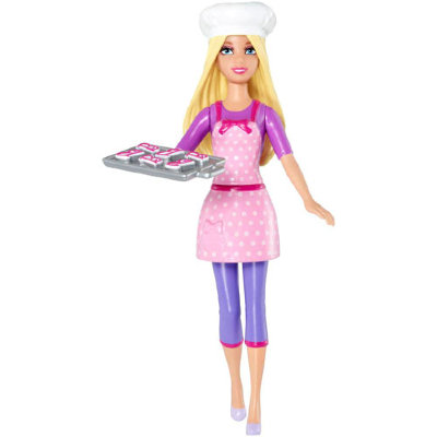 Мини-кукла Барби 'Повар' из серии 'Кем быть?', 10 см, Barbie, Mattel [CCH49] Мини-кукла Барби 'Повар' из серии 'Кем быть?', 10 см, Barbie, Mattel [CCH49]