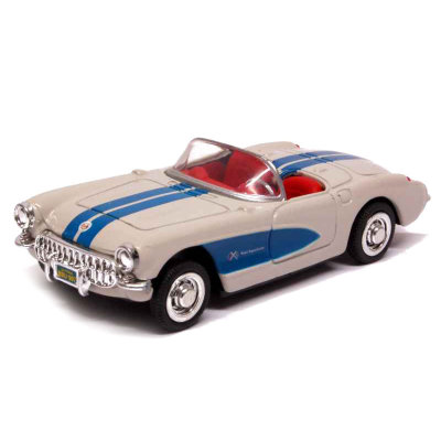 Модель автомобиля Chevrolet Corvette 1957, белая, 1:43, серия City Cruiser Collection, New-Ray [48017-04] Модель автомобиля Chevrolet Corvette 1957, белая, 1:43, серия City Cruiser Collection, New-Ray [48017-04]