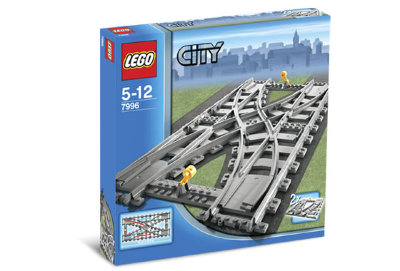 Конструктор &quot;Пересечение железнодорожных рельсов со стрелками&quot;, серия Lego City [7996] Конструктор "Пересечение железнодорожных рельсов со стрелками", серия Lego City [7996]