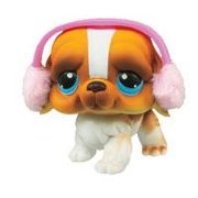Игрушка Littlest Pet Shop - Single  Собачка в наушниках [52946]