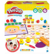 Набор для детского творчества с пластилином 'Буквы и язык', из серии 'Лепи и изучай', Play-Doh, Hasbro [C3581]
