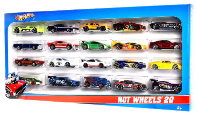 Подарочный набор из 20 машинок, Hot Wheels, Mattel [H7045] Подарочный набор из 20 машинок, Hot Wheels, Mattel [H7045]