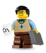Минифигурка 'Программист', серия 7 'из мешка', Lego Minifigures [8831-12]