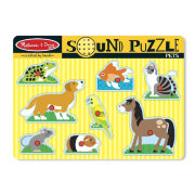Деревянная звуковая игрушка-пазл 'Домашние животные', Melissa&Doug [730]