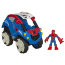 Игровой набор 'Автомобиль-кувыркун Человека-Паука' (Flip-Stunt Buggy & Spider-Man) 6см, Super Hero Adventures, Playskool Heroes, Hasbro [A7107] - A7107.jpg