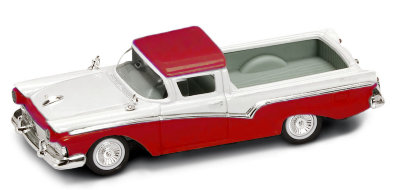 Модель автомобиля Ford Ranchero 1957, бело-красная, 1:43, Yat Ming [94215WR] Модель автомобиля Ford Ranchero 1957, бело-красная, 1:43, Yat Ming [94215WR]