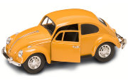 Модель автомобиля Volkswagen Beetle 1967, 1:24, темно-желтая, Yat Ming [24202y]