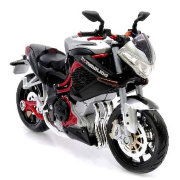 Модель мотоцикла Benelli Tornado Naked Tre Titanium, 1:12,  черно-серебристая, Maisto [31101-13]