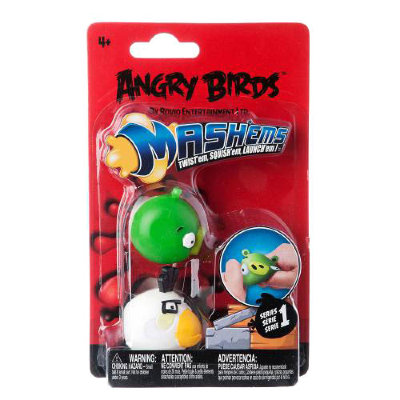 Дополнительный набор с птичкой-мялкой и свиньей 'Сердитые птички' (Angry Birds Mashems), белая птичка и зеленая свинья, Tech4kids [50281] Дополнительный набор с птичкой-мялкой и свиньей 'Сердитые птички' (Angry Birds Mashems), белая птичка и зеленая свинья, Tech4kids [50281]