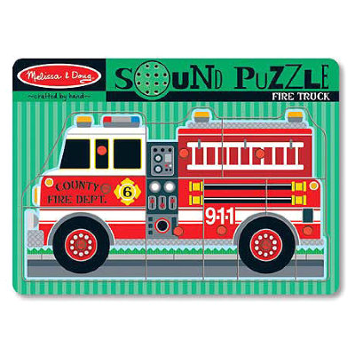 Деревянная звуковая игрушка-пазл &#039;Пожарная машина&#039;, Melissa&amp;Doug [731] Деревянная звуковая игрушка-пазл 'Пожарная машина', Melissa&amp;Doug [731]
