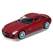 Модель автомобиля Mercedes-Benz SLS AMG, вишневая, 1:43, Welly [44000A-06]
