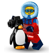 Минифигурка 'Полярник с пингвином', серия 16 'из мешка', Lego Minifigures [71013-07]
