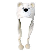 Плюшевая шапка 'Белый Мишка – символ Олимпиады Сочи-2014', 29 см, Sochi2014.ru [GT5994]