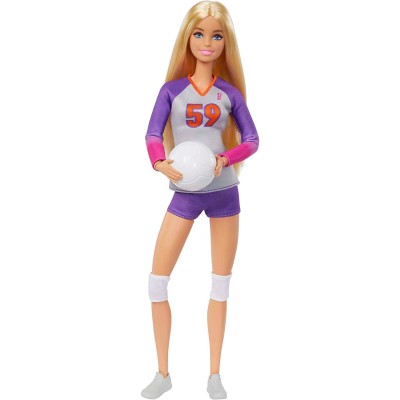 Шарнирная кукла Barbie &#039;Волейболистка&#039;, из серии &#039;Безграничные движения&#039; (Made-to-Move), Mattel [HKT72] Шарнирная кукла Barbie 'Волейболистка', из серии 'Безграничные движения' (Made-to-Move), Mattel [HKT72]
