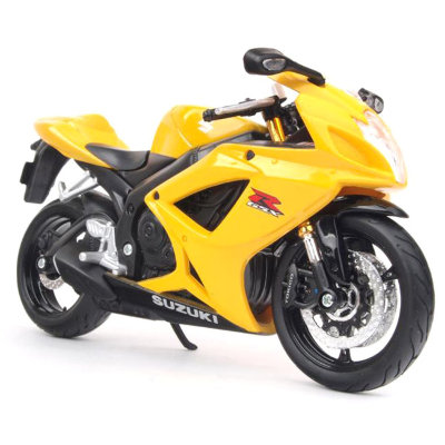 Модель мотоцикла Suzuki GSX-R600, 1:12, желтая, Maisto [31101-14] Модель мотоцикла Suzuki GSX-R600, 1:12, желтая, Maisto [31101-14]