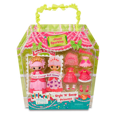 Игровой набор с мини-куклой &#039;Jewel Sparkles&#039;, 8 см, из серии &#039;Принцессы&#039;, Lalaloopsy Minis [542933-2] Игровой набор с мини-куклой 'Jewel Sparkles', 8 см, из серии 'Принцессы', Lalaloopsy Minis [542933-2]