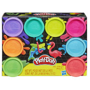 Набор пластилина 'Неон' в баночках по 56г, 8 цветов, Play-Doh, Hasbro [E5063]