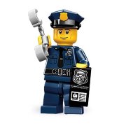 Минифигурка 'Полицейский', серия 9 'из мешка', Lego Minifigures [71000-06]