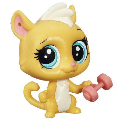 Одиночная зверюшка 'Кот Gerry Goldman', Littlest Pet Shop [B2107] Одиночная зверюшка 'Кот Gerry Goldman', Littlest Pet Shop [B2107]