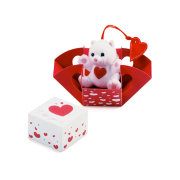Мягкая игрушка 'Кошечка-валентинка', 9см, в коробочке, специальный выпуск из серии 'Sweet Collection', Trudi [2959-050]