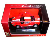 Модель автомобиля Ford GT 1:72, красная, в пластмассовой коробке, Yat Ming [73000-21]